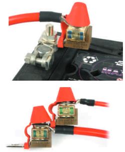 KFZ Flachsteck Sicherungshalter wasserdicht mit 6mm² Kabel